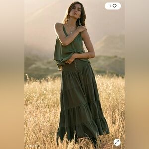 Maeve Lainey Tiered Maxi Skirt size 4